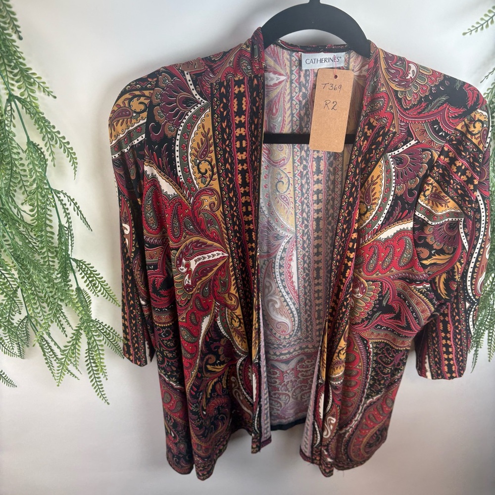 Catherine’s open sweater jacket/ lightweight Multicoloured size Med/Lrd